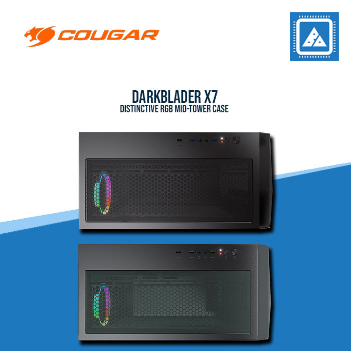 COUGAR DARKBLADER X7 ( TRANSLUCENT BLACK | MIDNIGHT GREEN ) RGB / MID TOWER / Tempered Glass COUGAR DARKBLADER X7 ( TRANSLUCENT BLACK | MIDNIGHT GREEN ) RGB / MID TOWER / Tempered Glass